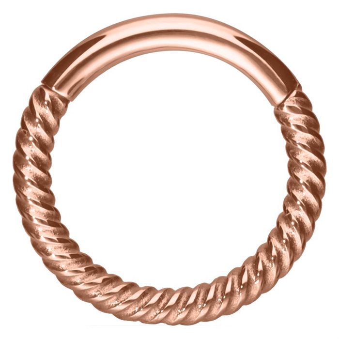 Twisted Chain Clicker - Rosé Stål
