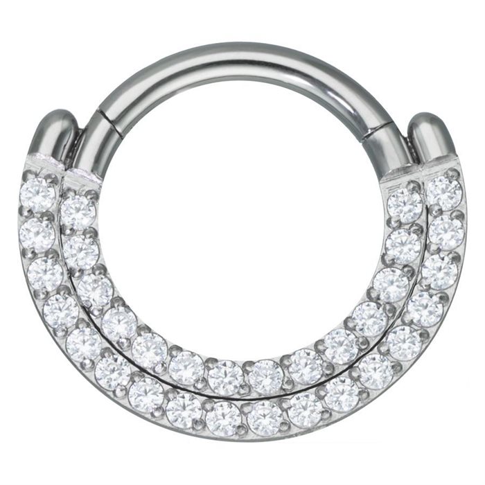 Double Crystal Row Clicker - Stål