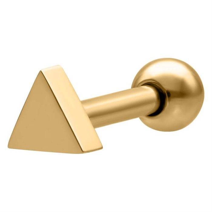 Triangle Earbarbell - Guld Stål