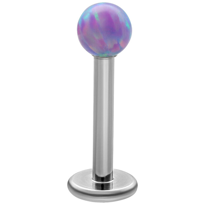 Product Image for Piercing labret - Labret med Opal - Titan, Perwinkel (PW) - Barbarella