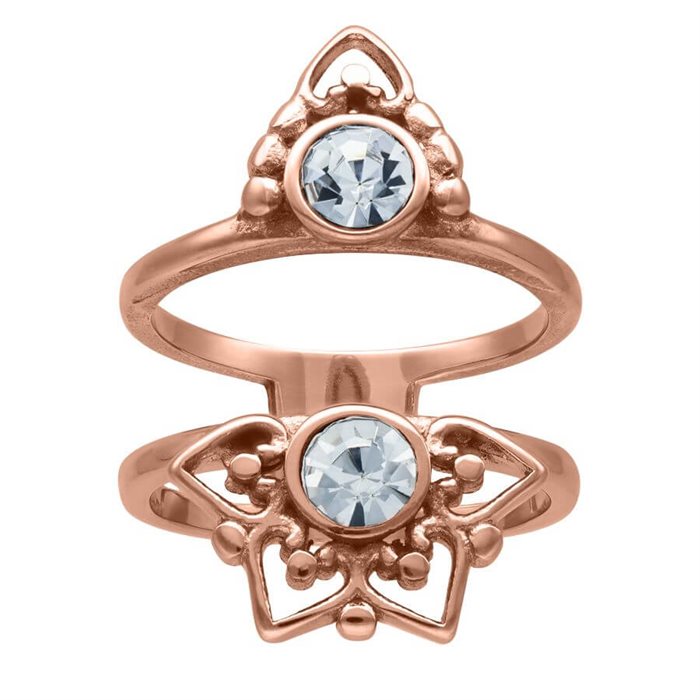 Rosé Mandala Finger Ring