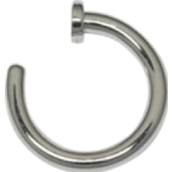 Steel Open Nostril Ring