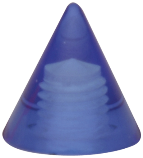 Product Image for Piercing toppar - Gängad Kon i Plast, Lila - Barbarella