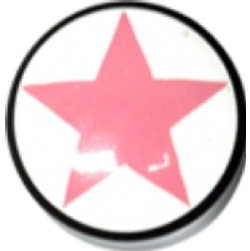 Pink-Star-On-White-Buffalo-Plug