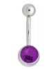 Product Image for Navelpiercing - Navelpiercing med Spetsig Sten - Titan, Purple (AM) - Barbarella