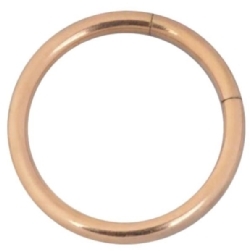 Smooth Segment Ring - Rosé Stål