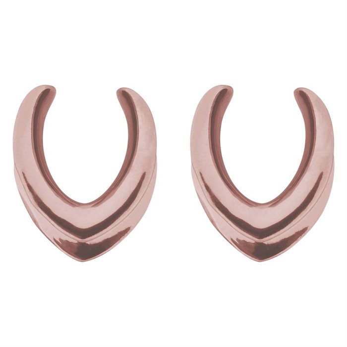 Rosé Oval Ear Saddles - Sold in pair