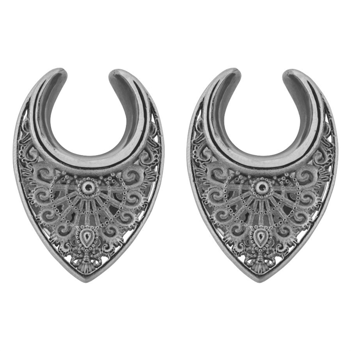 Stål Oriental Ear Saddles - Säljs i par