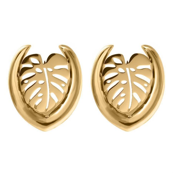 Guldiga Monstera Ear Saddles - Säljs i par