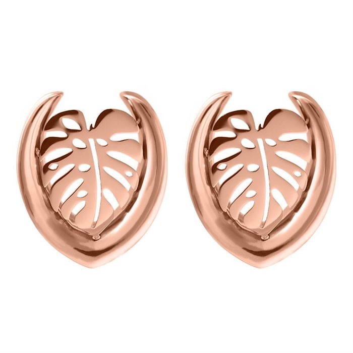Rosé Monstera Ear Saddles - Säljs i par