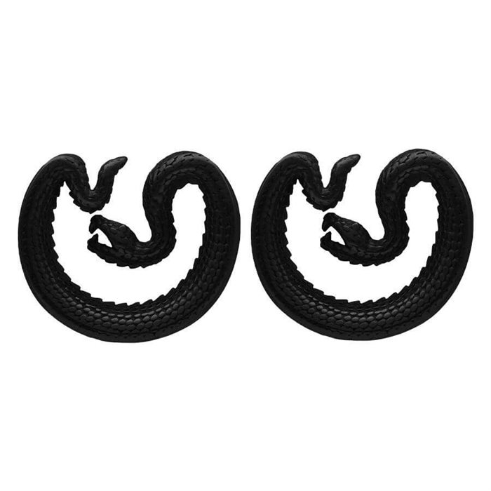 Svarta Snake Ear Saddles - Säljs i par