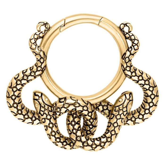 Guldiga Snake Ear Weights - Säljs i par
