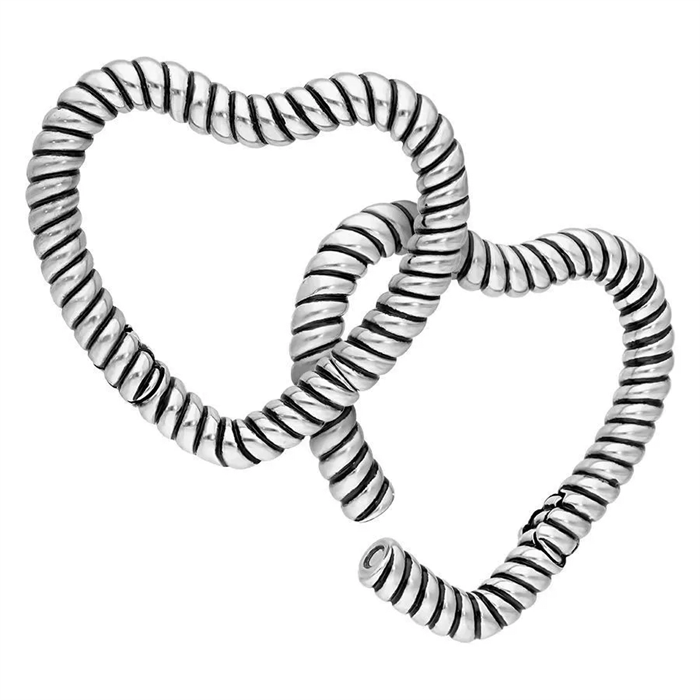 Twisted Heart Ear Weights - Säljs i par