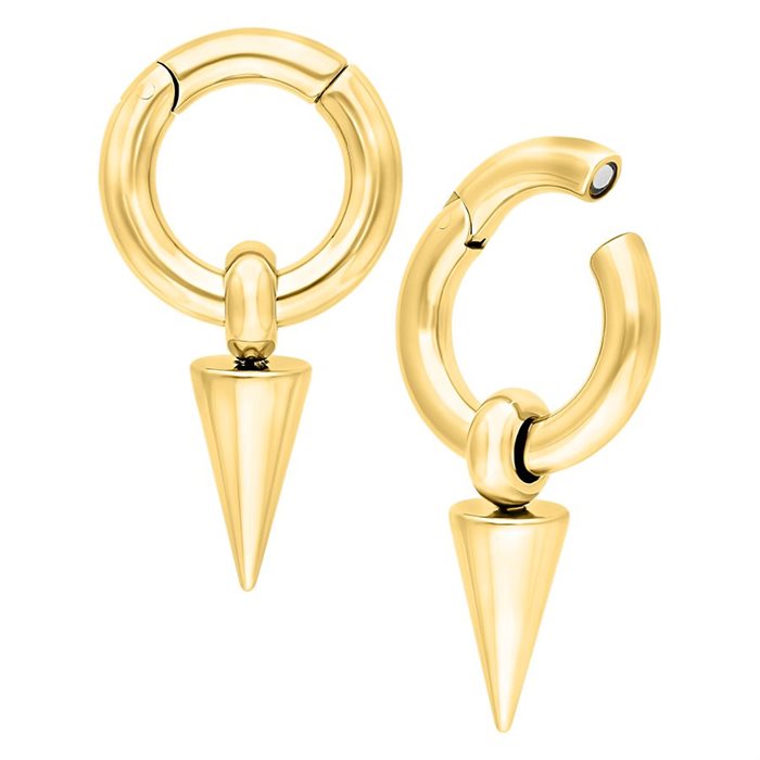 Guldiga Arrow Ear Weights - Säljs i par