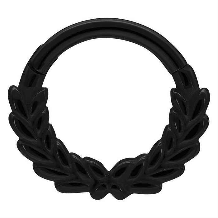Wreath Septum Clicker - Svart Stål