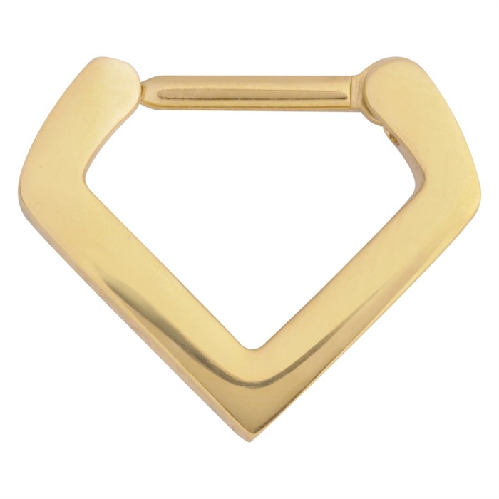 Triangle Septum Clicker - Guld Stål