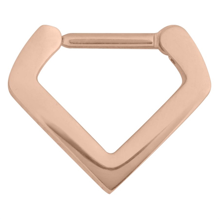 Triangle Septum Clicker - Rosé Stål