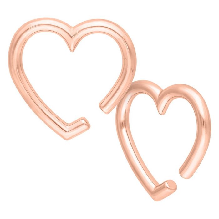 Rosé Heart Ear Weights - Säljs i par