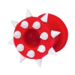 Silicone-Spiked-Tunnel-02---Red-White