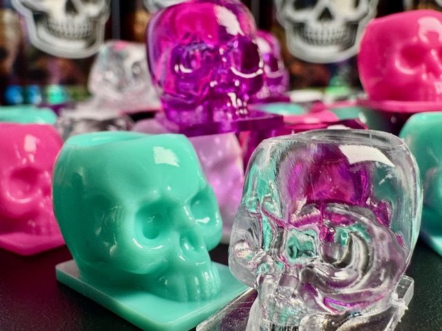 Onyx Skull Ink Caps