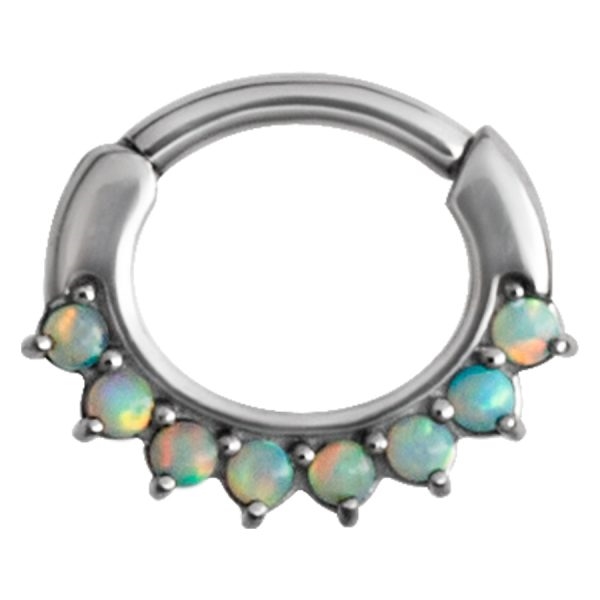 Opals Clicker for Septum/Daith - Steel