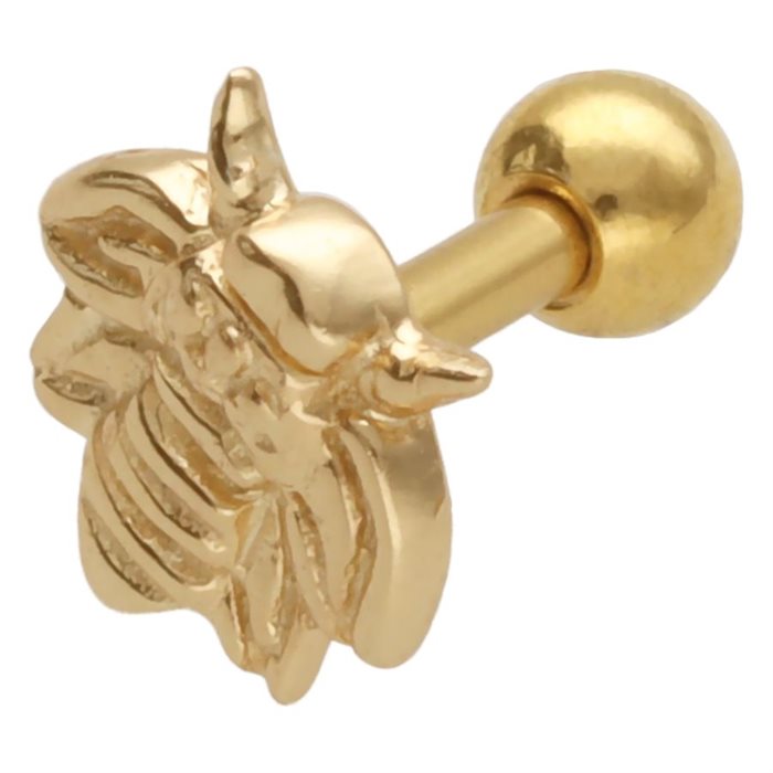 Bee Earbarbell - Guld Stål