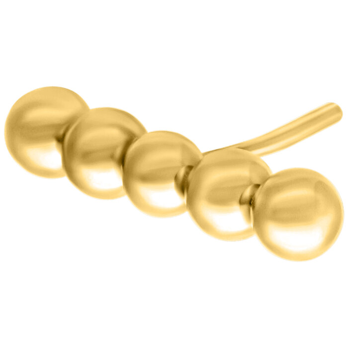 Product Image for Näspiercing - Guldig Ball Bar för Threadless Stav - Barbarella