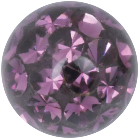 Product Image for Piercing toppar - Gängad Kula - Sealed Multi Jewelled Discoboll, Lila - Barbarella