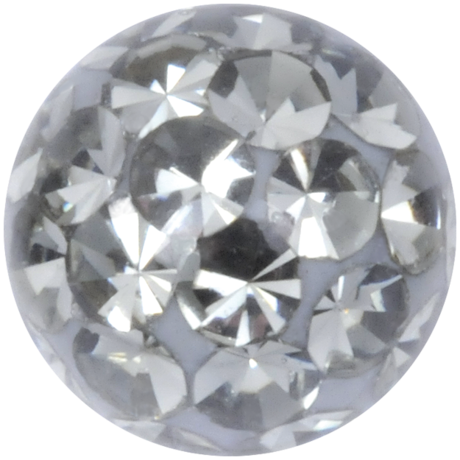 Product Image for Piercing toppar - Gängad Kula - Sealed Multi Jewelled Discoboll, Svart Diamant - Barbarella