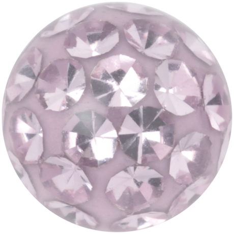 Product Image for Piercing toppar - Gängad Kula - Sealed Multi Jewelled Discoboll, Ljuslila - Barbarella