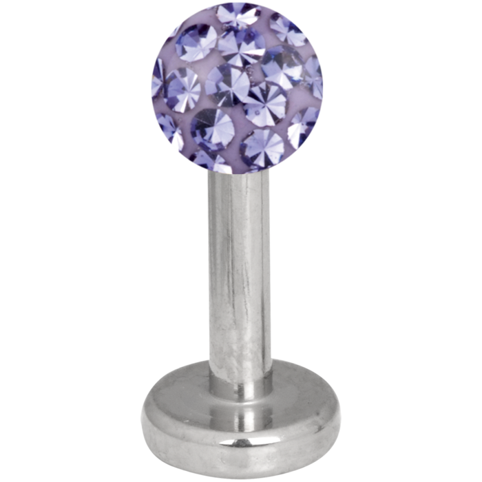 Product Image for Piercing labret - Sealed Multi Glitter Labret - Titan, Syrenlila - Barbarella