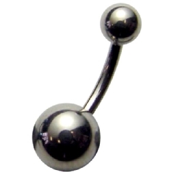 Navelpiercing med 5/8 Kulor - Titan Basic