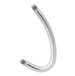 J-Curve Navelpiercing Utan Kulor - Titan