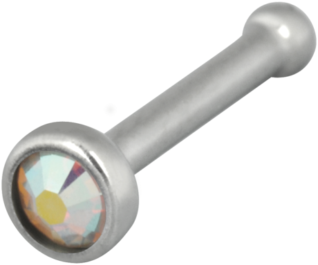 Product Image for Näspiercing - Nosebone med Sten - Titan, Kristall - Barbarella