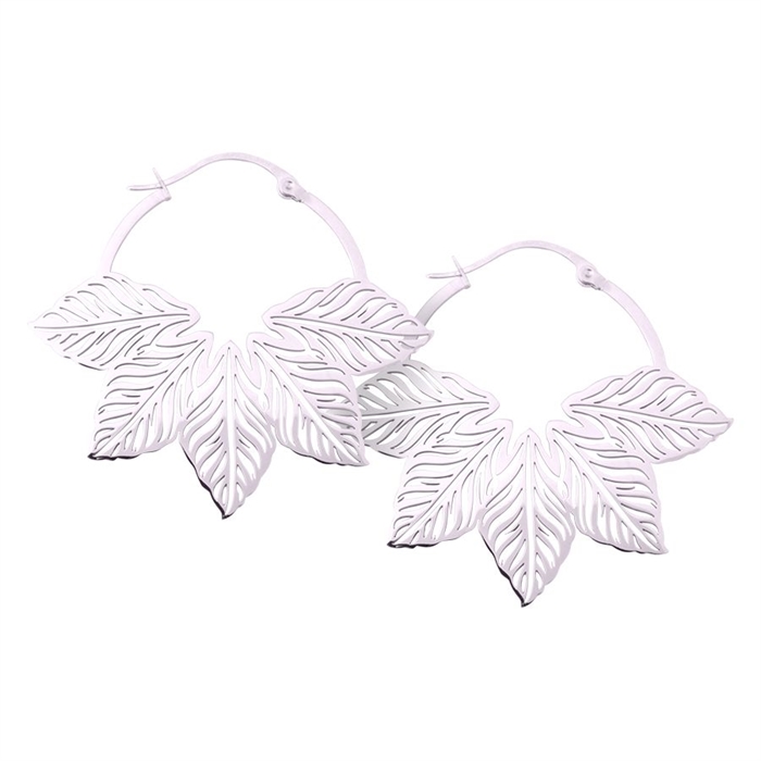 Abey Leaf Hoops - Säljs i par