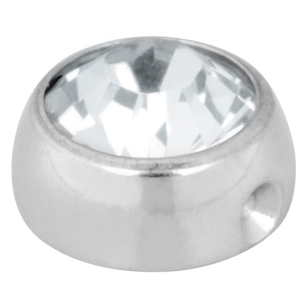 Product Image for Piercingring - Clip-in Jewelled Flat Back - Titan, Vit Kristall - Barbarella