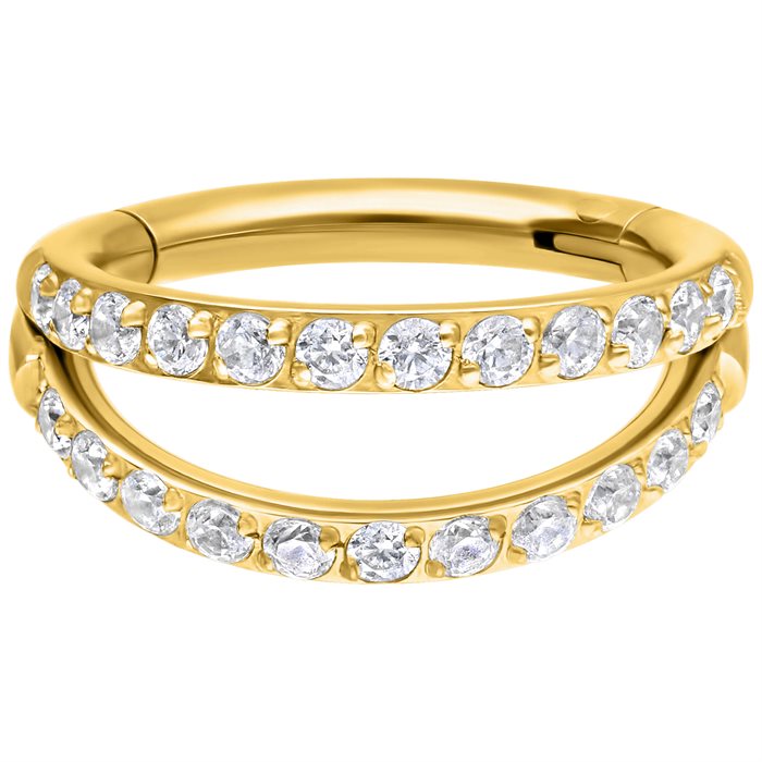 Guldig Double Crystal Ring Clicker - Titan
