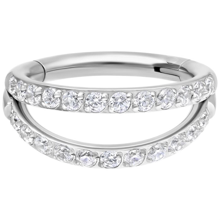Double Crystal Ring Clicker - Titan