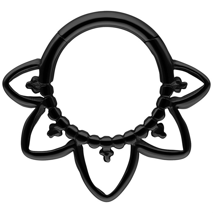 Flower Lines Clicker - Svart Titan
