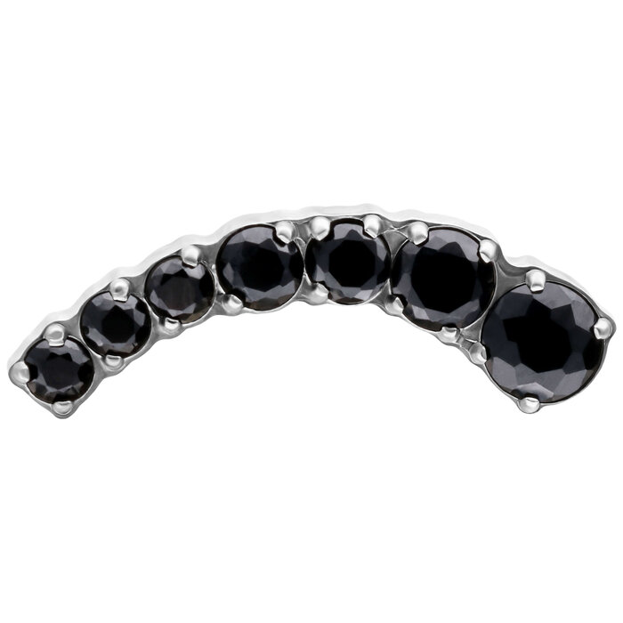 Product Image for Piercing toppar - Cascada Invändigt Gängad Topp - Titan, Svart - Barbarella