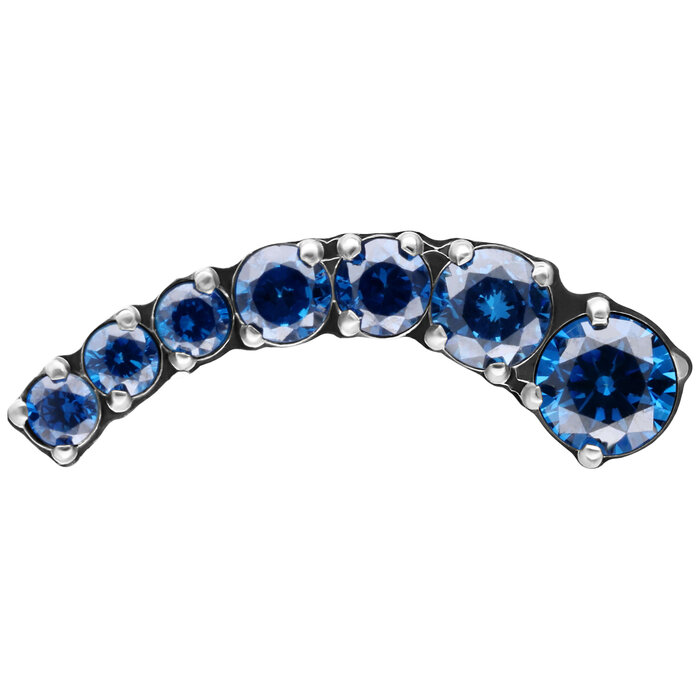 Product Image for Piercing toppar - Cascada Invändigt Gängad Topp - Titan, Mörkblå - Barbarella