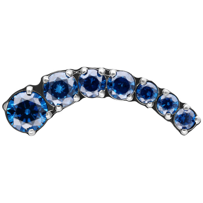 Product Image for Piercing toppar - Cascada Invändigt Gängad Topp - Titan, Mörkblå - Barbarella