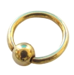 Ball Closure Ring - Guld Titan