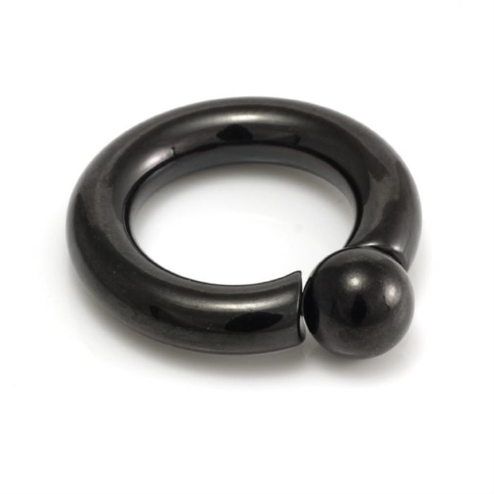 Screw In Ball Ring - Svart Stål