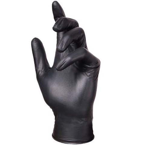 Prime Ultra Thin BLACK Powder Free Nitrile gloves - Box of 100 pc