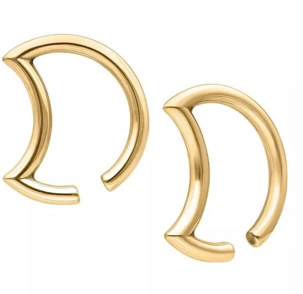 Guldiga Moon Ear Weights - Säljs i par