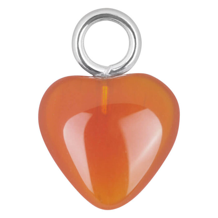 Product Image for Navelpiercing - Hinged Clicker Ring med Stenhjärta, Rött Hjärta - Barbarella