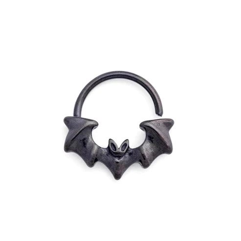 Product Image for Öronpiercing - Fladdermus Septum Ring - Svart Stål - Barbarella