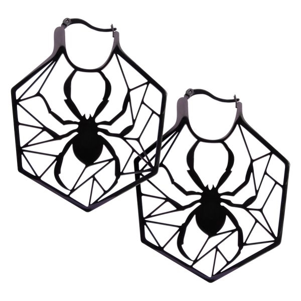 Spiderweb Hoops - Sold in Pair