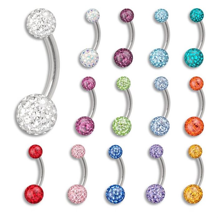 Sealed Mini Navelpiercing 4/6mm - Titan